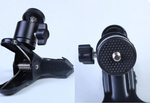 koolehaoda Multi-function Spring Clamp Clip Holder Mount with Ball Head w/standard 1/4" Screw for SLR, Digital SLR, Video cameras