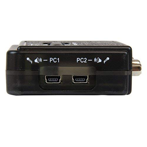 StarTech.com SV211KUSB 2 Port Black USB KVM Switch Kit with Audio and Cables