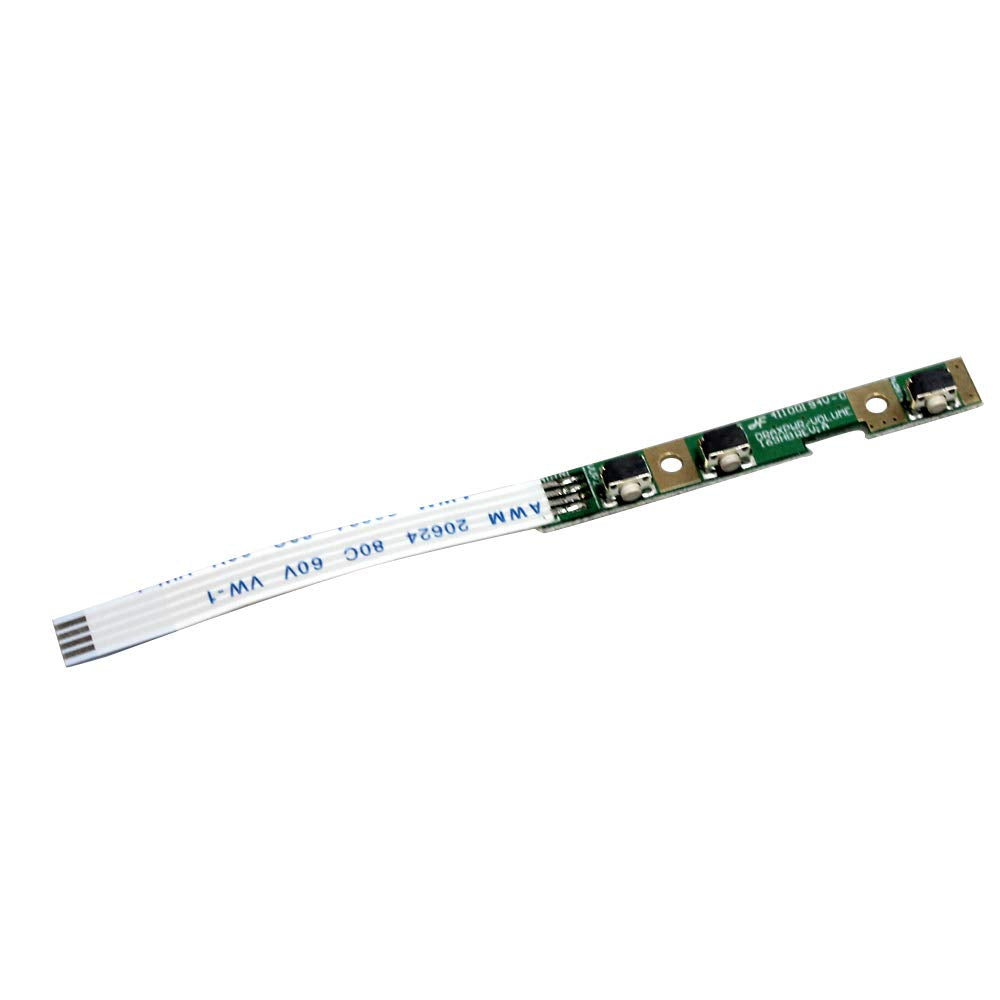 Zahara Power Button Board with Cable Replacement for Dell Inspiron 11 P25T P25T001 P25T002 P25T003 11-3168 3169 BIA01 450.06Q04.1002