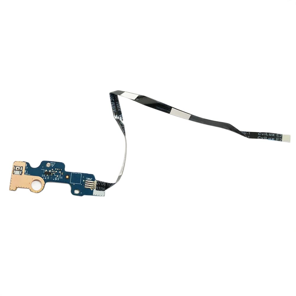 Zahara Laptop Power Switch Button Board with Cable LS-F114P Replacement for Dell Inspiron 15 5570 3585 3583 5575 17 5770 NBX00028G00 D6XTJ 0D6XTJ