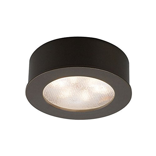 WAC Lighting HR-LED87-27-DB 3000K Soft White Round LED Button Light, Dark Bronze