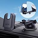 pop-tech Car Phone Mount for Pop Socket: Suction Cup Cell Phone Holders for Automobile Dashboard Windshield Window - Dash Mounted Cellphone Stand