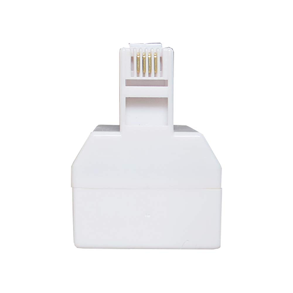 EQUTY BAYMERS 2 PCS RJ11 Double Telephone Jack Adapter, 1 to 2 in Phone Line Splitter for ADSL Fax Cordless Phone Systems