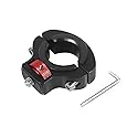 NovelGoal Motorcycle Handlebar Clip Holder 1/4 Screw Bicycle Bike Seatpost Clamp Compatible with Go-pro 11 ONE Action Camera Accessories (Black