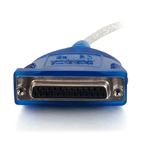 C2G 16899 USB To DB25 Parallel Printer Adapter Cable, Beige (6 Feet, 1.82 Meters)