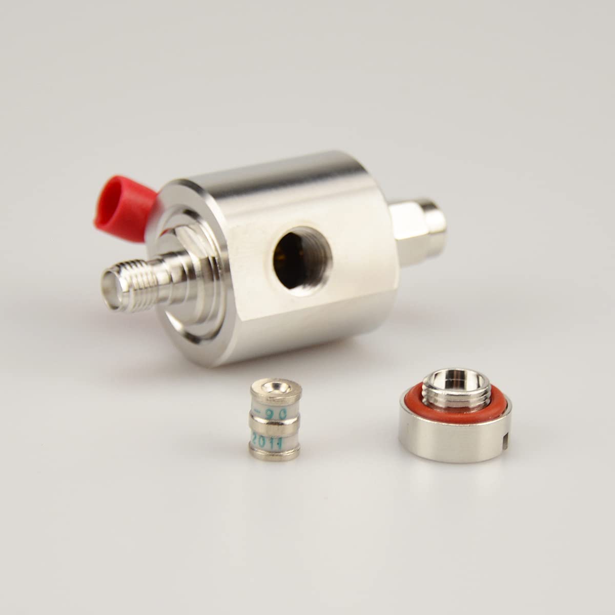 Come-buy SMA Lightning Arrestor Surge Protector with SMA Male to Female Connector 0-6GHz, Replaceable Gas Tube Element, 90V