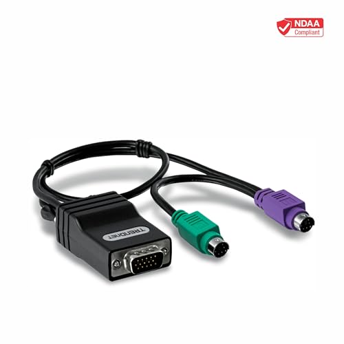 TRENDnet CAT5 USB Server Interface Module, Connects CAT5 KVM Switch, Cat5/CAT5e/CAT6, VGA, USB Port, Windows/Linux/Mac, TK-CAT5U