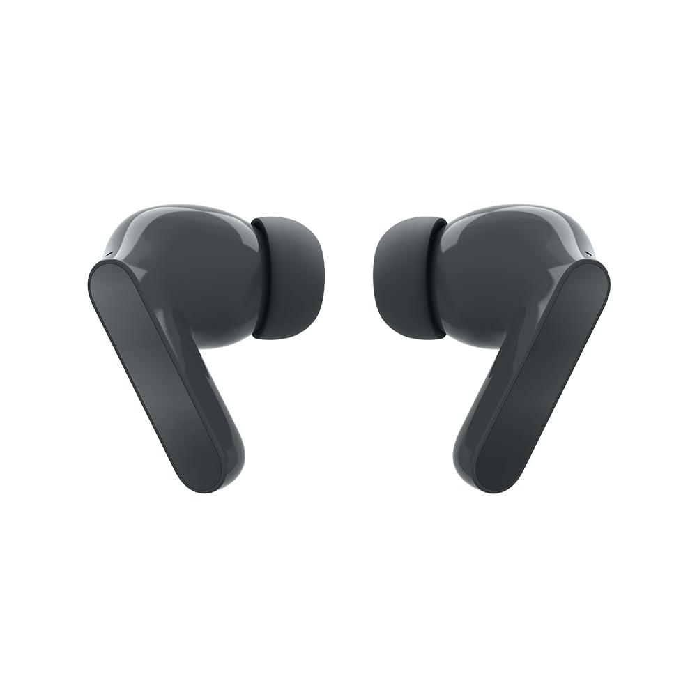 Motorola Moto Buds Bass XT2443-1 Dynamic ANC, Triple Microphone Array, Bluetooth 5.3, IP54 Water & Dust Resistant, Dolby Atmos Audio (Pantone Dark