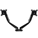 StarTech.com Desk Mount Dual Monitor Arm with USB/Audio, Desk Clamp Ergonomic VESA Mount for up to 32" (17.6lb/8kg) Displays