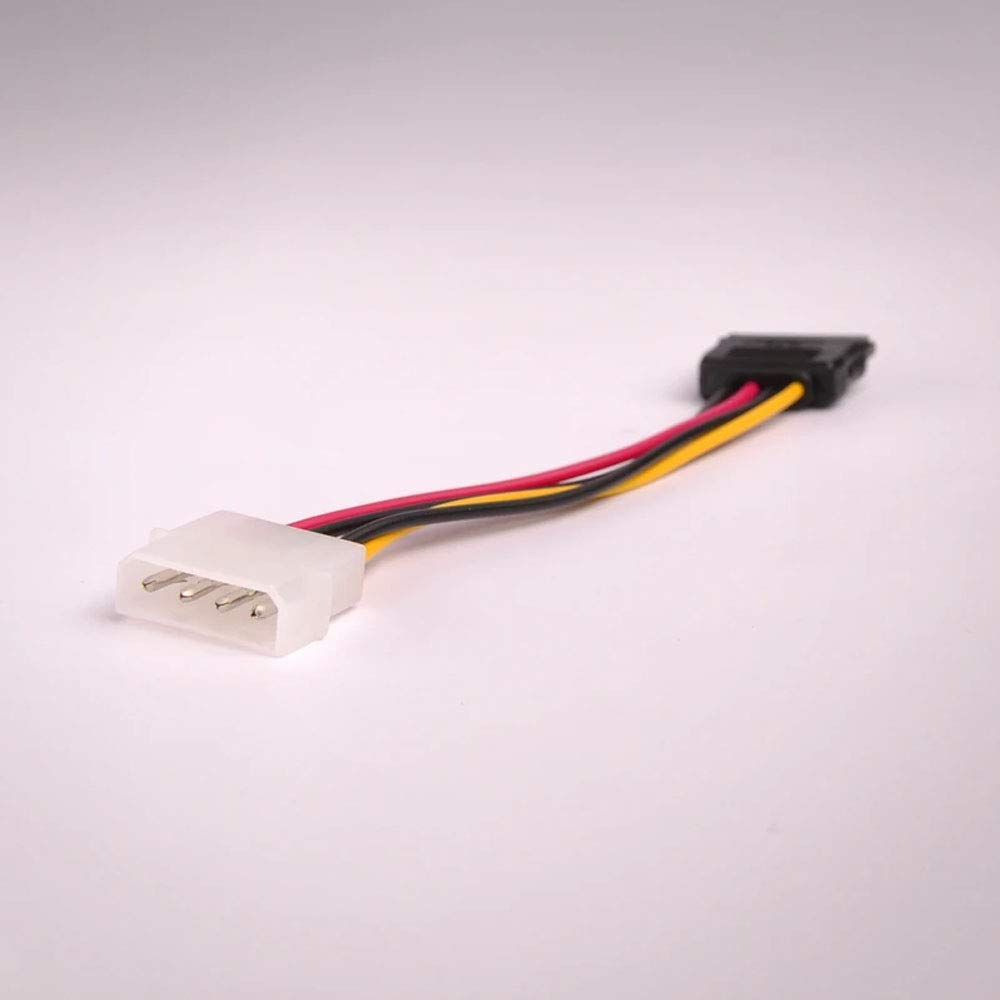 FireFold 6 Inch Serial ATA SATA Power Cable - Connecting to Hard Drives, CD-ROM's, CD-RW's, Fans and More - Connects Any SATA Hard Drive to a Standard