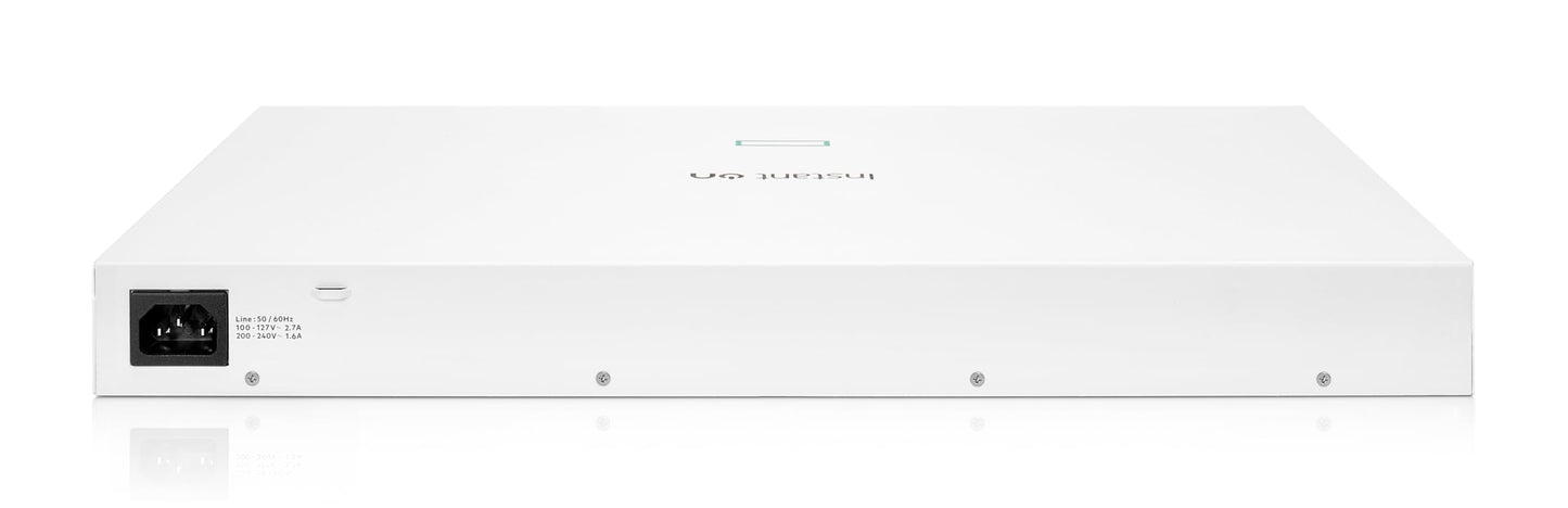 HPE Networking Instant On Switch Series 1830 24-Port Gb Smart-Managed Layer 2 Ethernet Switch with PoE | 24x 1G | 2X SFP | 12x CL4 PoE (195W) |