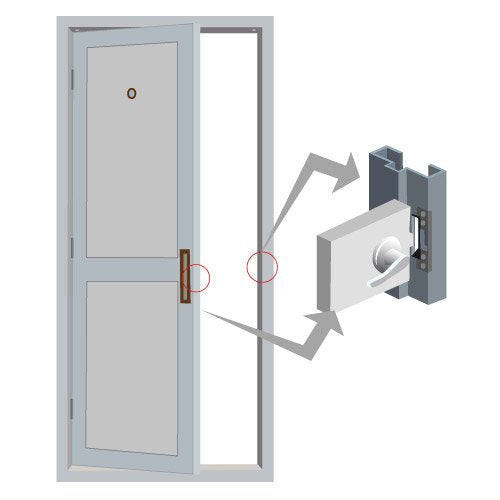 Visionis VIS-EL103-FSE 770lbs Electric Door Strike Lock for Wood Metal Doors 12V Fail Secure Normally Open Access Control