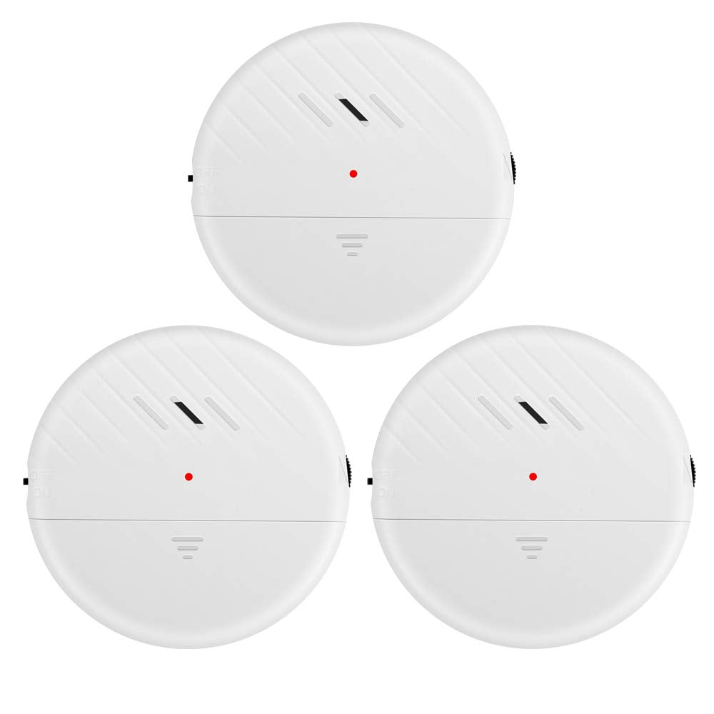 EverNary Window Vibration Alarm, 3Pack 125dB Loud Ultra-Slim Anti-Theft Alarm for Door and Window Glass Break Sensor Alert with Adjustable Sensitivity