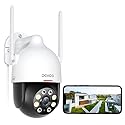 5MP Security Camera Outdoor/Home, DEKCO WiFi Outdoor Security Cameras Pan-Tilt 360° View, 5MP Dome Surveillance Cameras with Motion Detection