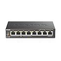 D-Link PoE Switch, 8 Port Ethernet Gigabit Unmanaged Desktop Switch with 4 PoE Ports 68W Budget (DGS-1008P),Black