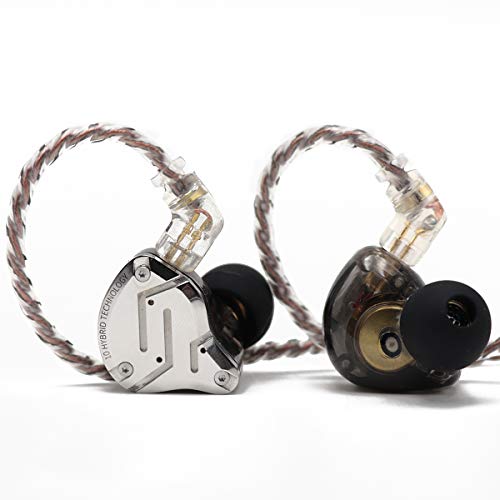 Linsoul KZ ZS10 Pro, 4BA+1DD 5 Driver in Ear Monitor, HiFi Wired Earbuds, Gaming Earbuds, Hybrid IEM Earphones with Stainless Steel Faceplate