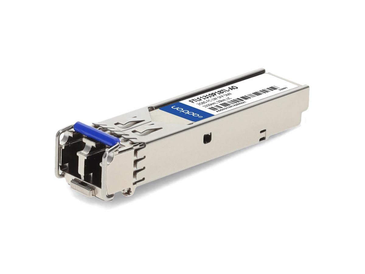 AddOn Finisar FTLF1319P1BTL Compatible 2Gbs Fibre Channel LW SFP Transceiver (SMF, 1310nm, 10km, LC, TAA) FTLF1319P1BTL-AO