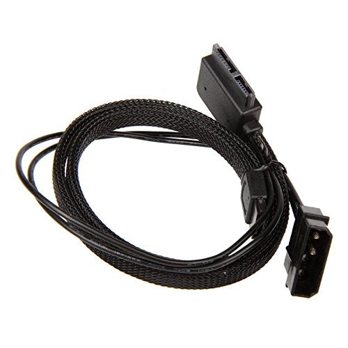 Silverstone Tek Sleeved Slim-SATA to SATA Adapter Cable (CP10)