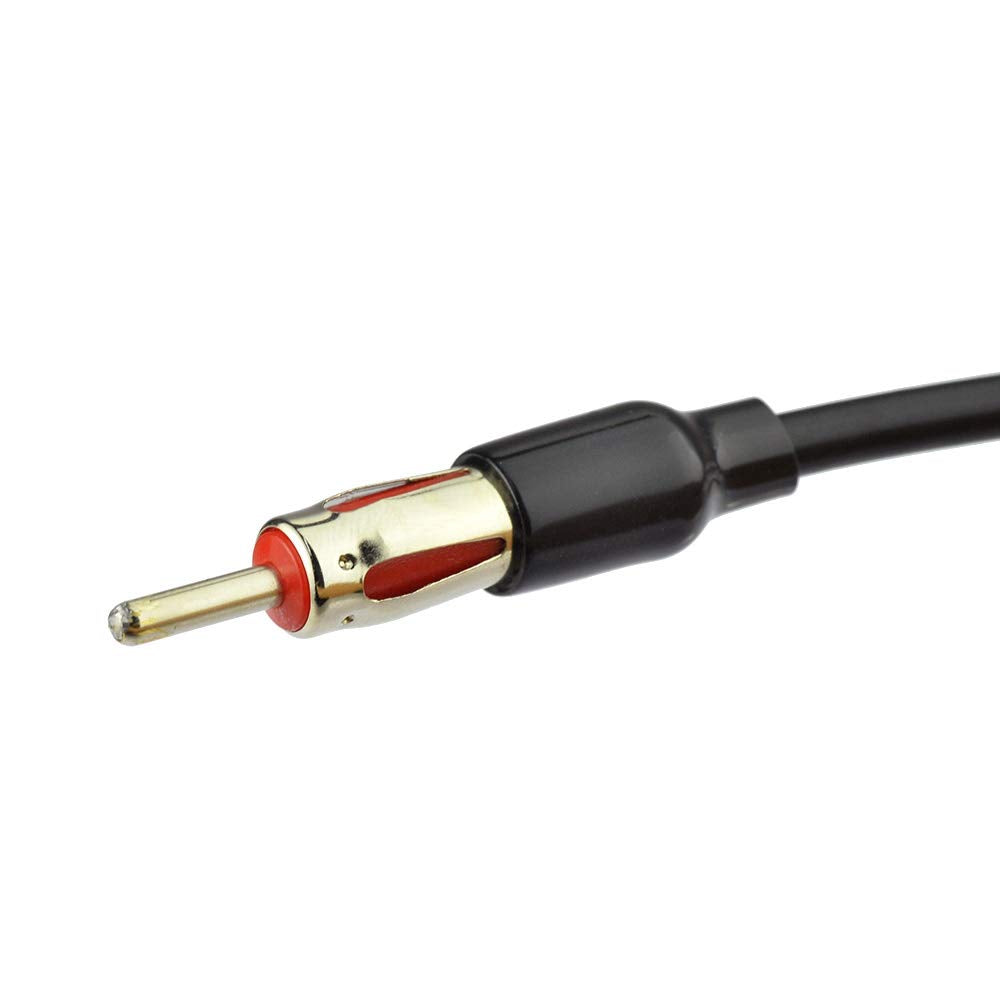 Bingfu Car Radio Antenna Adapter Car Stereo FM AM Antenna Adapter Cable ISO to DIN Connector Cable 8 inch for Volkswagen Audi VW Skoda Vehicle Car