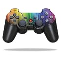 MightySkins Glossy Glitter Skin for Sony Playstation 3 PS3 Controller - Rainbow Streaks | Protective, Durable High-Gloss Glitter Finish | Easy