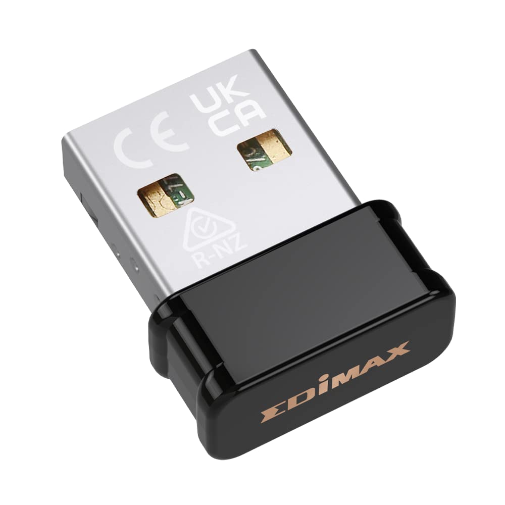 Edimax *New* 2-in-1 Wi-Fi 4 + BLE Adapter, N150 + Bluetooth v4.2 (2.6X Faster) + Low Energy (LE) Combo for PC, Wireless Nano USB Dongle, Supports