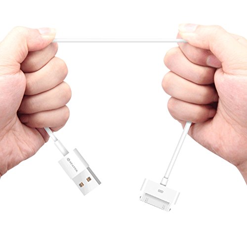 Spater iPhone 4s Cable, 30-Pin USB Sync and Charging Data Cable for iPhone 4/4S/3G/3GS, iPad 1/2/3, and iPod (5'/1.5 Meter) - Pack of 2