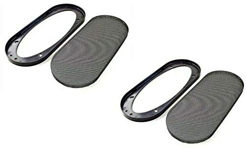 (2) XP Audio Universal 4"x10" Speaker COAXIAL Component Protective Grill Cover
