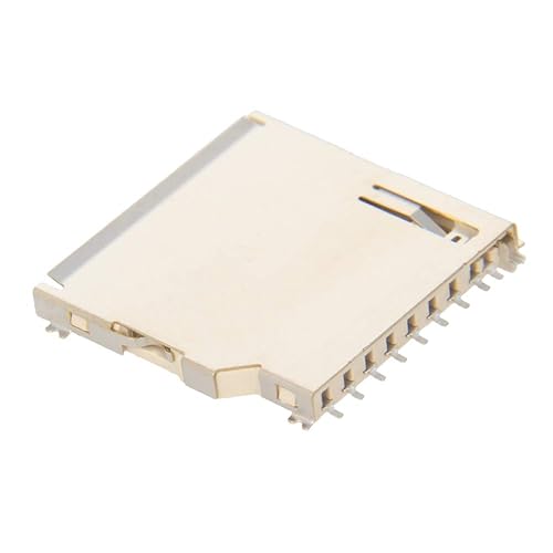 Fielect 20pcs SD Memory Card Socket Long Body PCB Mount Connector