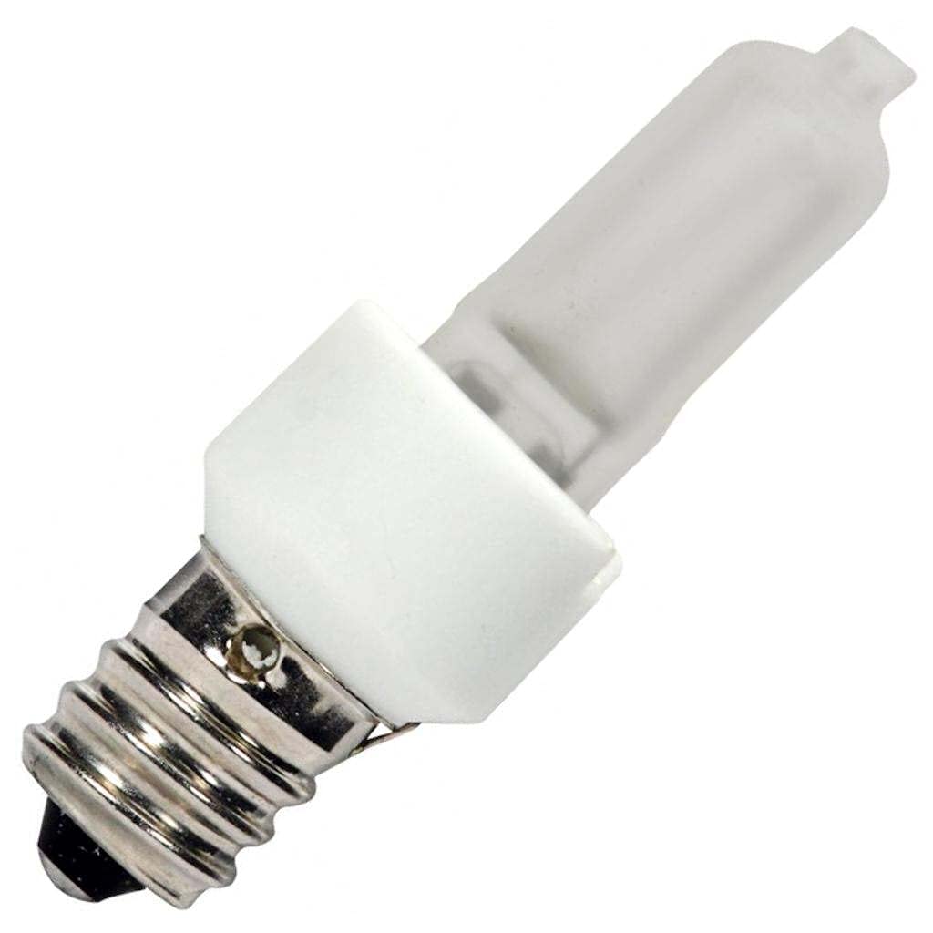 Satco S4483 Candelabra Base Halogen Light Bulb, 20 Watts, 120 Volts, 200 Lumens, T3 Shape, E12 ANSI Base, 2900 CCT (Kelvin), 360 Beam Spread, 3000