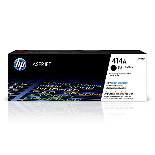 HP 414A Black Toner Cartridge | Works with Color LaserJet Enterprise M455dn, MFP M480f, Pro M454, MFP M479 Series | W2020A
