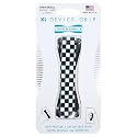 LOVEHANDLE Tablet/XL Grip for Most Tablets and Large Smartphones- Black and White Checkered