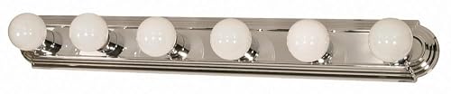Nuvo 60/298 36-Inch Six Light Vanity Strip, Polished Chrome