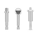 ThtRht 3 Pack Boom Arm to 17mm Ball 1/4 inch 3/8 Screw Bolt Mount Connector Adapter Joint Head Converter for Microphone Arm Stand Mic Arm Scissor