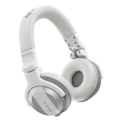 Pioneer DJ HDJ-CUE1BT-W On-Ear Wired Headphones with Bluetooth, White