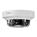 Hanwha Techwin PNM-9084QZ 8MP (2MP x 4) Network Vandal Outdoor Multi-Sensor Multi-Directional Dome Camera, Motorized vari-Focal 3.0~6mm (FOV: 107? ~
