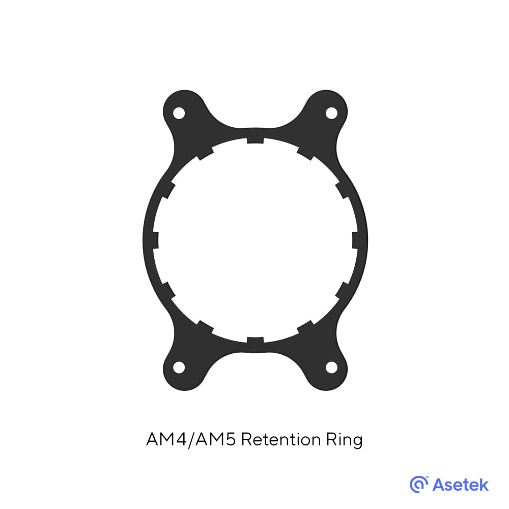 Premium AMD AM4/AM5 Retention Kit for Asetek-Based Liquid Coolers - Premium Kit with Sleek Finish Plus Easy Installation