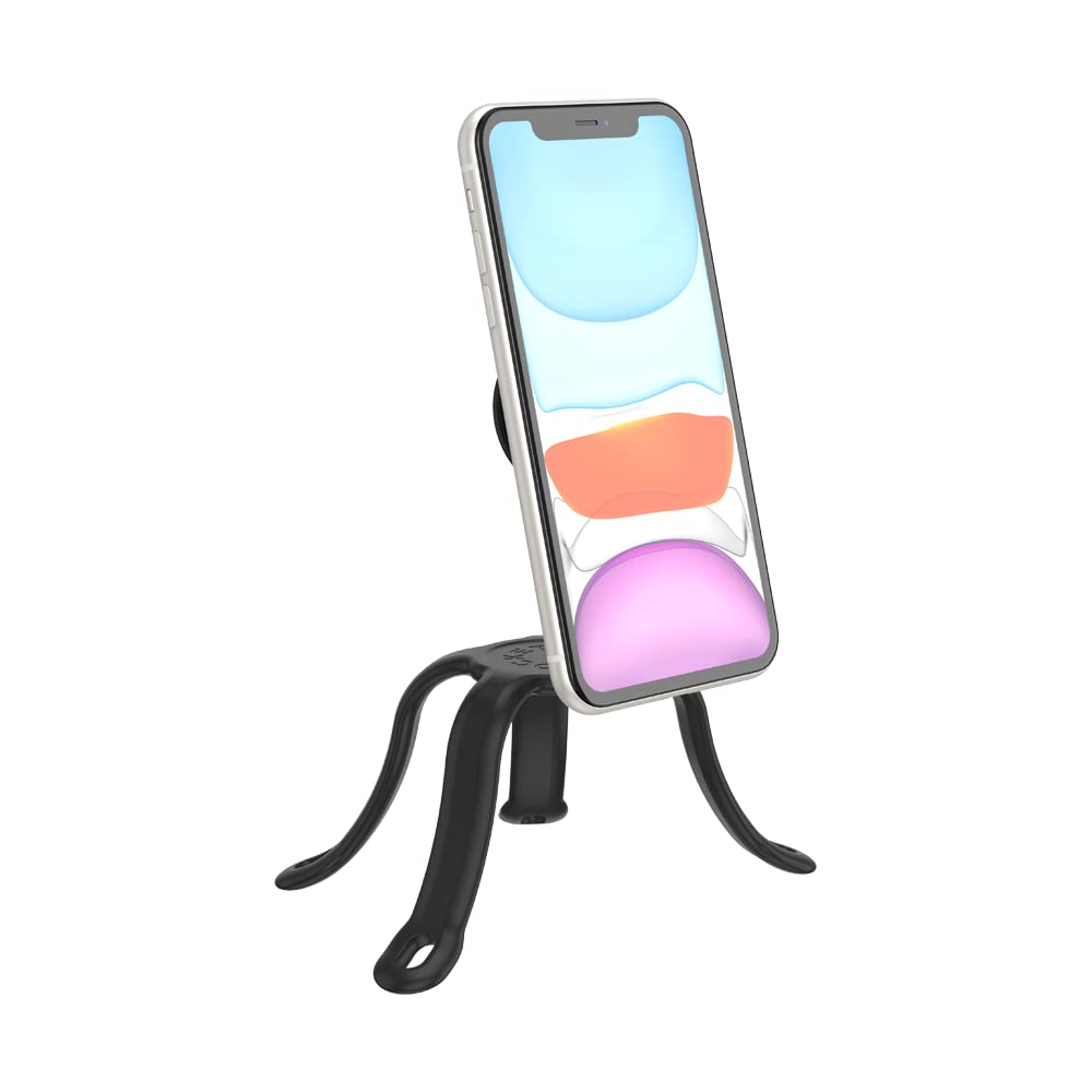 PopSockets Flexible Phone Mount & Stand, Phone Tripod Mount, Universal Device Mount - Black small