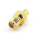 DGZZI 2-Pack RF Coaxial Adapter SMA to MCX Coax Jack Connector SMA Female to MCX Female