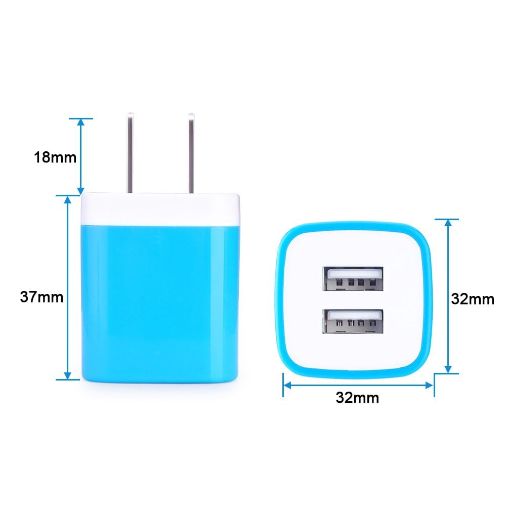 Plug USB Wall Adapter,USB Charger Box Fast Charging Block Cube,5V/2.1A Universal Power Adapter Travel Brick Base Compatible for Samusng Galaxy S26