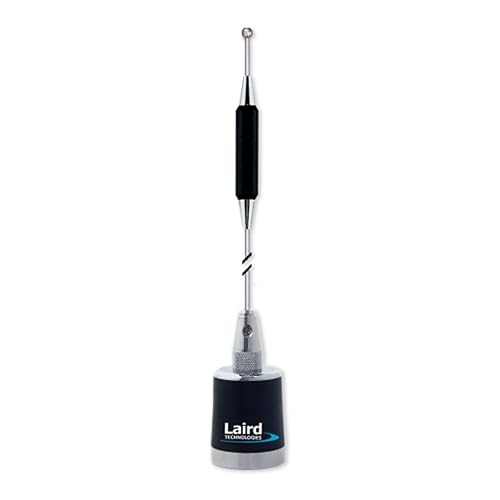 Laird Technologies 450-470 MHz 5dB 1/2 Wave No Ground Antenna - Chrome