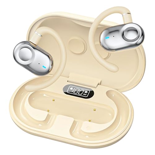 MINDBEAST Open Ear Earbuds with Bi-Axial Adjustment Fit and Immersive Sound, Bluetooth Wireless Headphones Ear Buds for Outdoor Exercise, Gym…