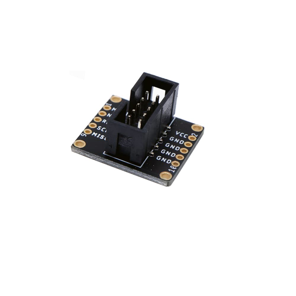 Treedix 2pcs JTAG Breakout Board Adapter SWD Adapter Board Jtag Debug Board with 2 Row 2.54mm Pitch 10pins Female to Female IDC Connector Flat