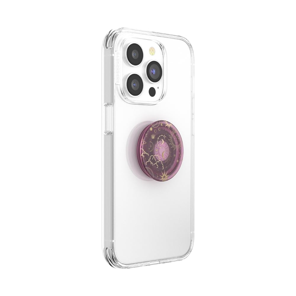 PopSockets Adhesive Phone Grip, Holder, Phone Stand, Celestial - Celestial Mauve
