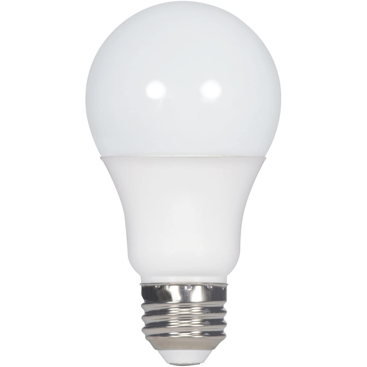 Satco 10W A19 Medim Base LED Replacement Lamp (Pack of 6)-4.33 Inches Length and 2.36 Inches Wide-Frosted Finish-3000 Color Te