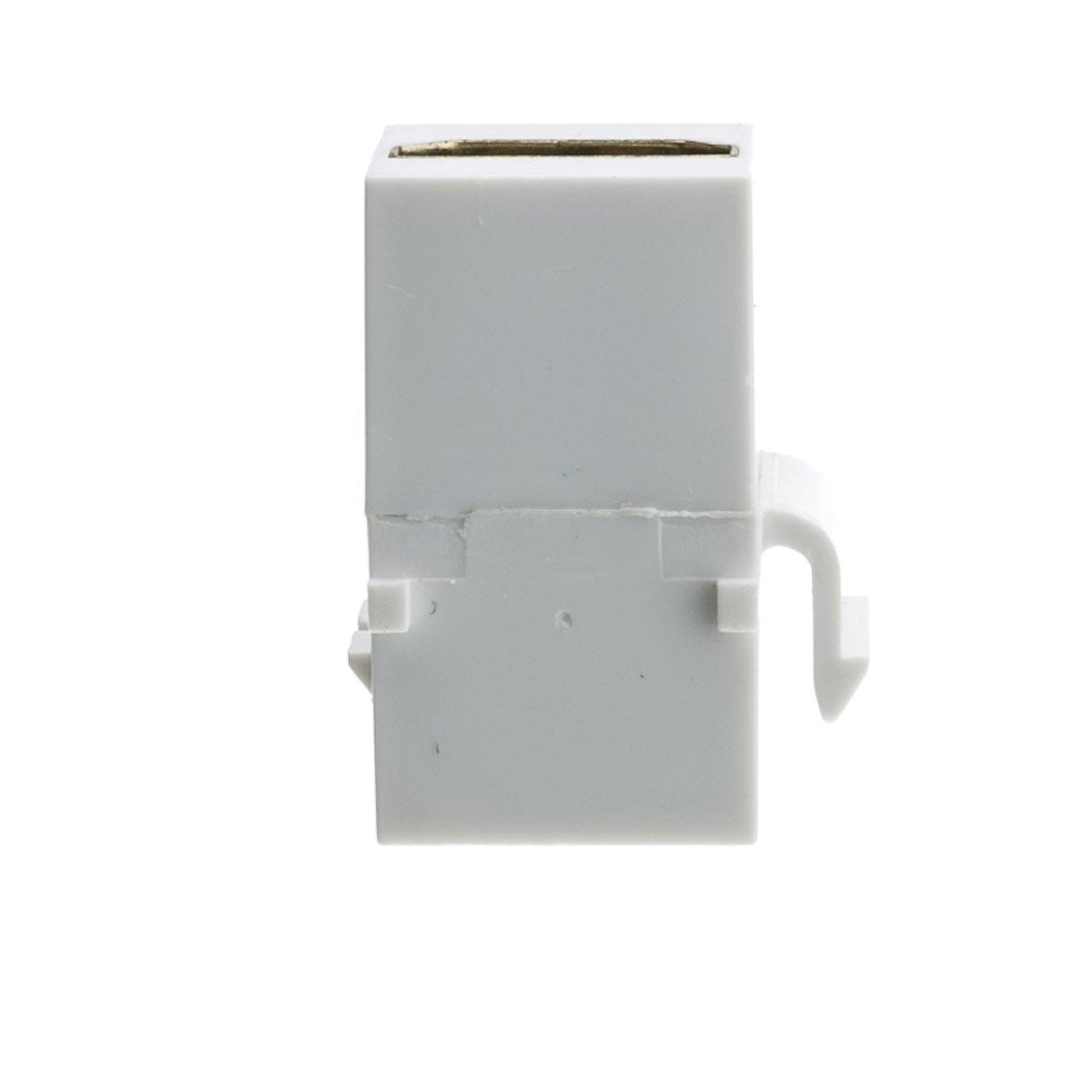 CableWholesale HDMI High Speed Keystone Insert Coupler, HDMI Type-A Female to HDMI Type-A Female, 4K 60Hz, White