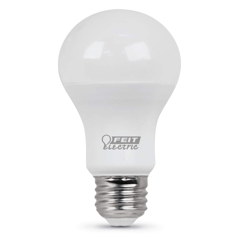Feit Electric A19 LED Light Bulb, 60W Equivalent, E26 Medium Base, 800 Lumens, 3500K Neutral White, Non-Dimmable Standard Light Bulb, 10-Year