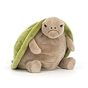 Jellycat Timmy Turtle Stuffed Animal, 11 inches - Reptile Plush Toy - Classic Children's Gift