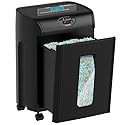 Woolsche Paper Shredder, 16-Sheet Cross Cut with 4.76-Gallon Pull Out Basket, P-4 Security Level, 3-Mode Design Shred Paper and CD/Credit Card