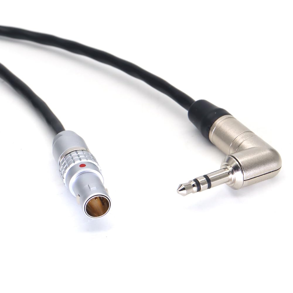 SZJELEN Timecode Cable for Tentacle Sync Timecode Generator to Sound Devices Recorders/Arri Alexa Cameras 3.5mm TRS to 5 Pin Timecode in