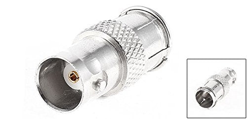 uxcell BNC Female to Quick F-Type Male F/M Adapter Connector Silver Tone